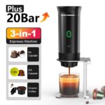 Wireless Electric Portable Espresso Coffee Machine for Car & Home Camping Coffee